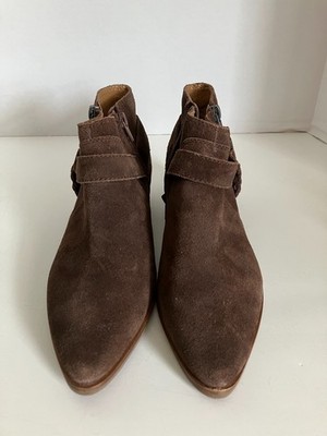 NEW Lucky Brand Shoes Women s 8 M Brown Ankle Boots Suede
