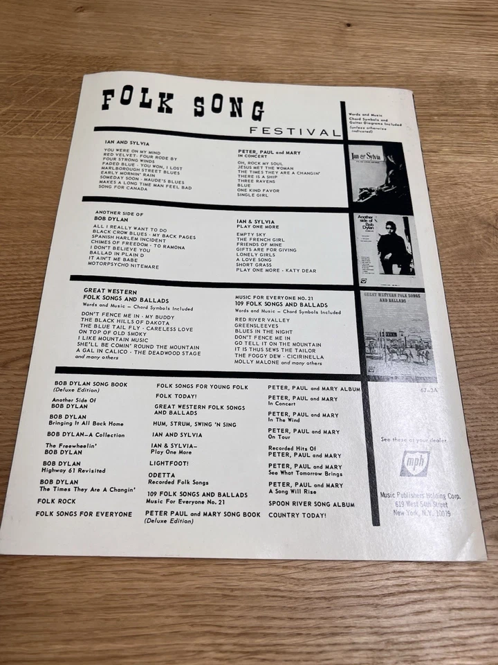 THE GUITAR STYLE OF PETER PAUL AND MARY 1964 Cancionero Partituras Vintage Folk Foto 2 de 4