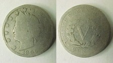 1896 Liberty Nickel Good - About Good G - AG