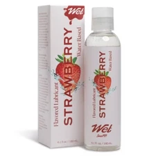 Wet Flavored Lubricant - Strawberry - 6.1oz