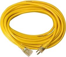 Yellow Jacket 12/3 Heavy-Duty 15-Amp SJTW Contractor Extension Cords, Bundles...