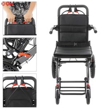 Medical Super Light Foldable Wheeled Transport Chair with Carry Bag 100KG