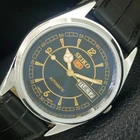 JAPAN VINTAGE REFURBISHED SEIKO 5 AUTOMATIC 6309A MENS BLUE DIAL WATCH a443325-1