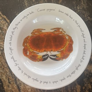 Richard Bramble Jersey Pottery. Deep dish plate.