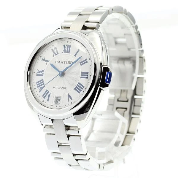 Cartier — Cartier Clé de Cartier WSCL0006 35mm SS Silver Dial Automatic Date Watch #C4710