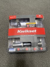 Kwikset Halifax Keyed Entry Lever Deadbolt Silver Door Reversible Handle