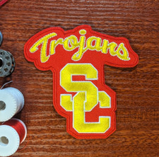 USC Trojans Patch University of Southern California Embroidered Iron On 2.5x3.5"