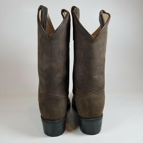 Cody James Full Grain Leather Western Boots Boys' Size US 13 D Brown Pointed Toe - Picture 7 of 12