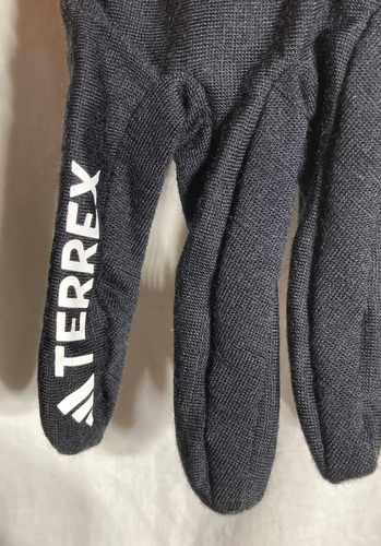 adidas Terrex Wool Lightweight Cold Weather Running Gloves Adult - Black L - Picture 3 of 13