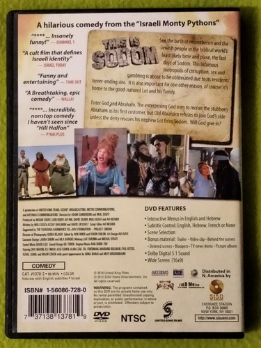 THIS IS SODOM 2012 DVD Israeli Comedy Sub: Eng Fr Heb RARE - Foto 2 di 8