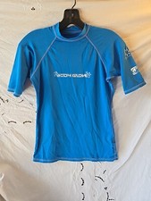 Body Glove Blue Woman's Large Surf Shirt Top Sun UV Protection Short Sleeve