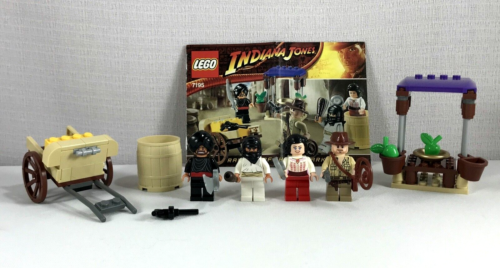 Lego Indiana Jones Set 7195 Ambush in Cairo Complete with 4 Minifigs