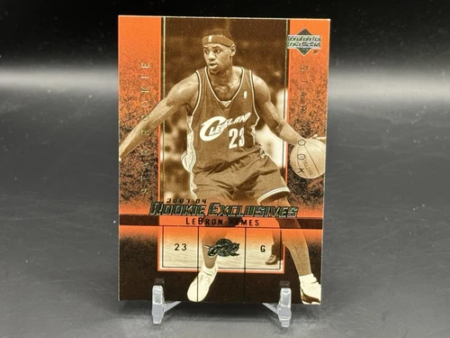 2003-04 Rookie Exclusives LeBRON JAMES RC Black & White Variation Rookie #1