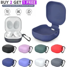 For Samsung Galaxy Buds Live / Live Pro Case Silicone Protective Cover +Keychain