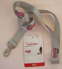 Coca Cola Light Flirt Night Schl&uuml;sselband Lanyard NEU (A52v)