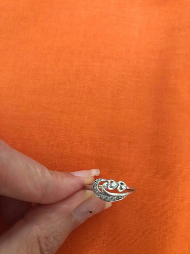 Einzigartiger ägyptischer Damenring gestempelt Sterlingsilber 0,925 Herzform Größe 6! "! - Bild 3 von 11