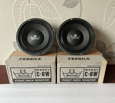 University C-8W woofers, a nice pair of vintage speakers, Nos