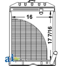 A-c5nn8005ab For Ford Tractor Radiator Naa; 2000 ; 4000 ; 600 Series; 700 Series