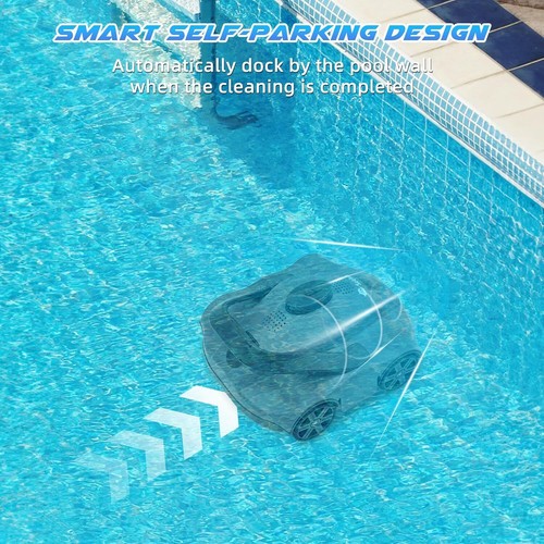 Poolroboter Automatische Kabelloser Poolreiniger Akku Schwimmbadreiniger 100㎡ - Bild 3 von 21
