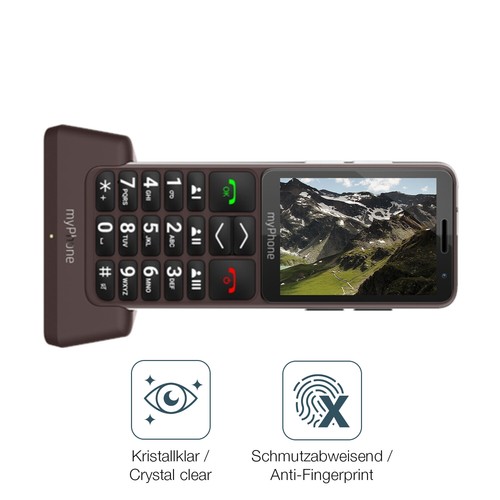 2x Schutzfolie für myPhone Bueno LTE - Anti-Shock 9H Folie dipos Glass - Zdjęcie 5 z 7