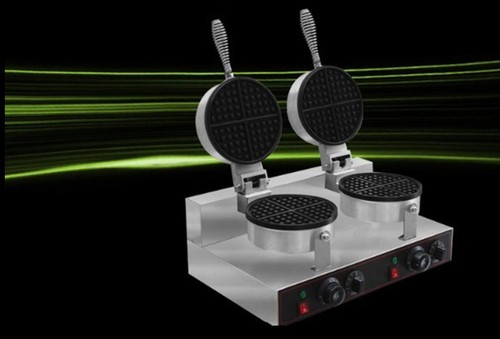 Commercial Ice Cream Cone Machine Electric Waffle Maker Dual Baker 110V 220V - Picture 4 of 5