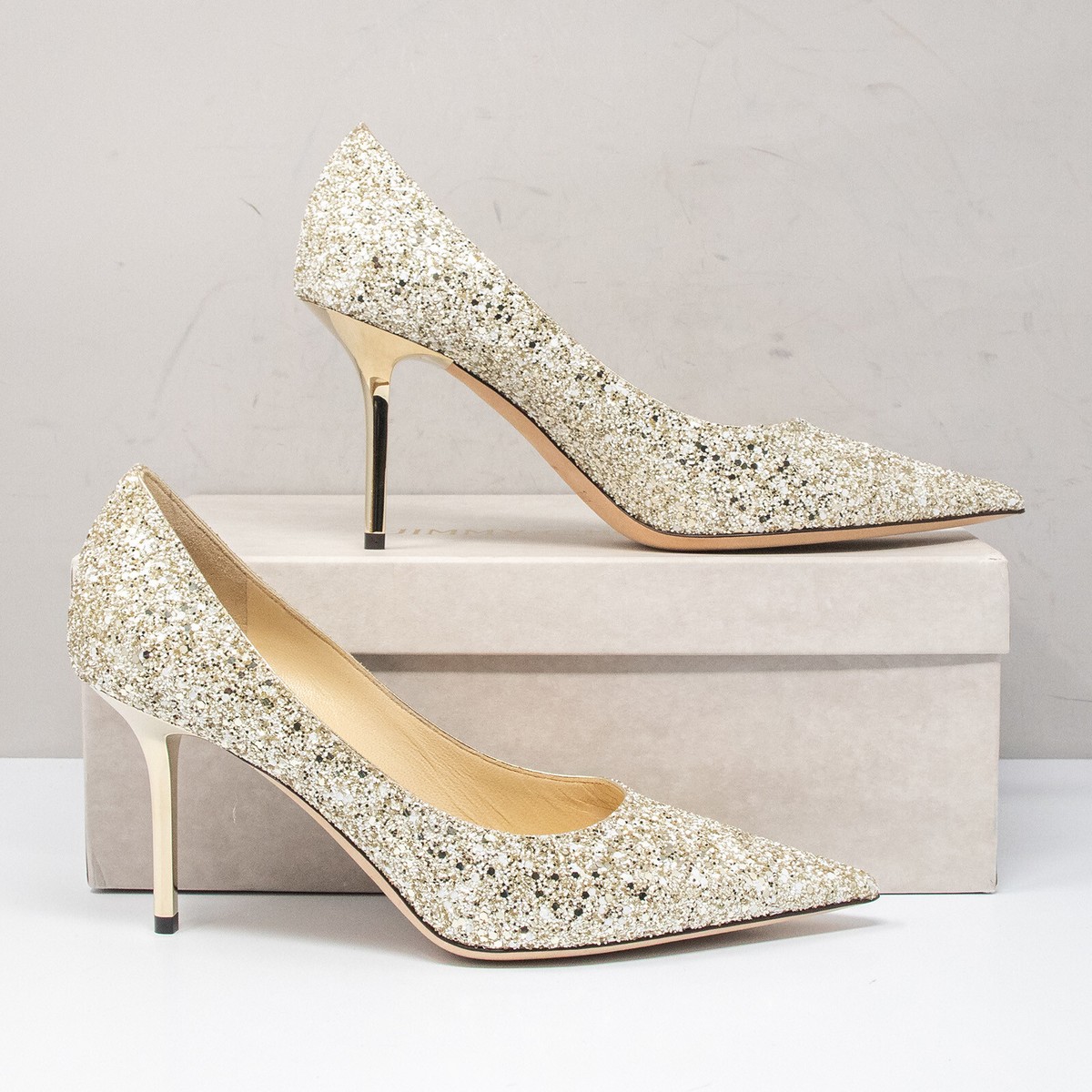JIMMY CHOO パープル スタースタッズ ハイヒール 38 1/2 JIMMY CHOO パープル スタースタッズ ハイヒール 38 1/2