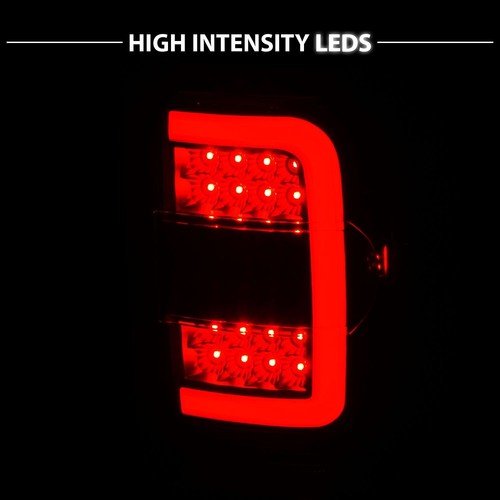 2001-2011 FORD RANGER C-BAR LED TAIL LIGHTS LEFT RIGHT LAMPS ASSEMBLY BLACK - Picture 4 of 4