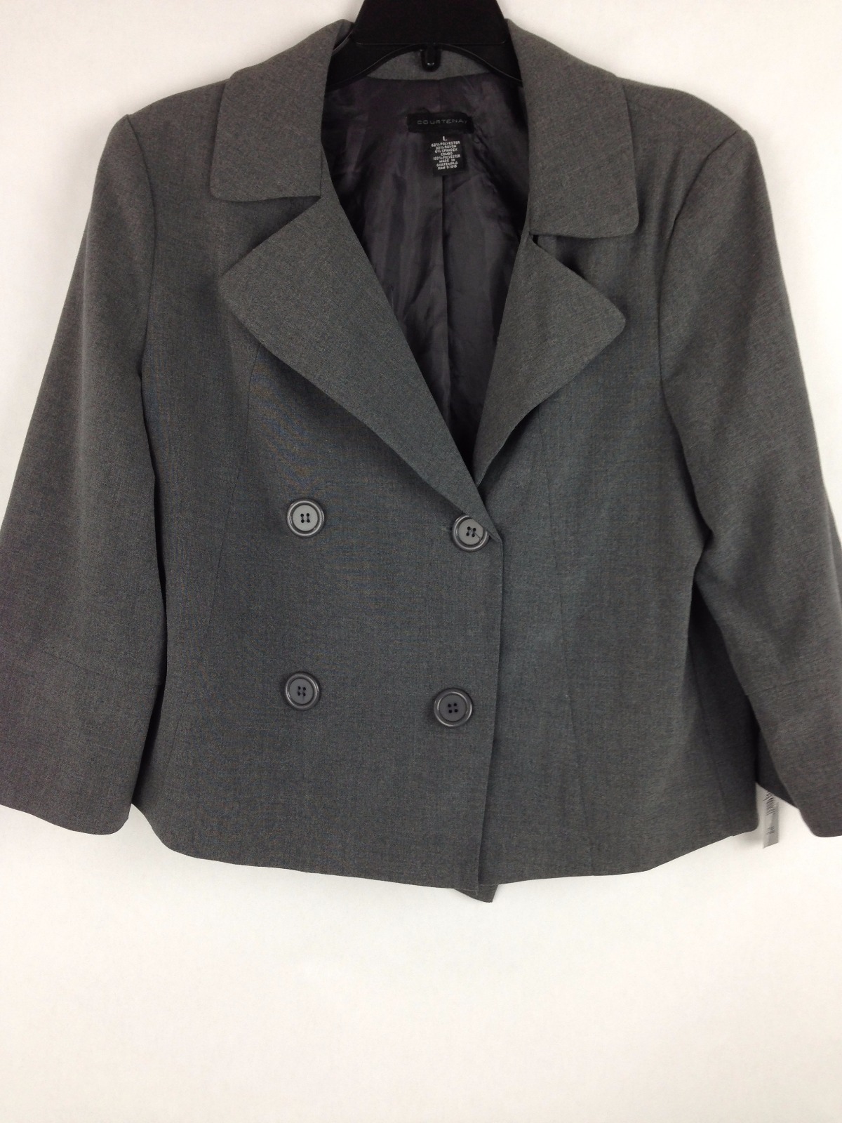 Courtenay Blazer NEW Women's Large L Gray Bust 42" Lined eBay