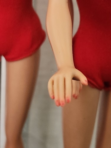 2 muñecas Barbie Mattel 1964 #850 cola de caballo Tiziano y rubia #7 trajes de baño rojos - Imagen 10 de 20