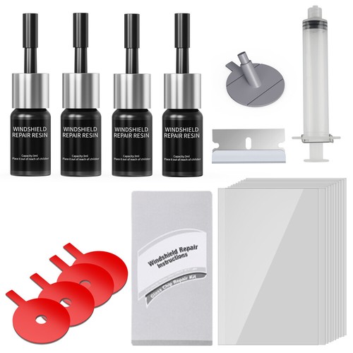 Auto Repair Fluid Reparaturharz Autofenster Glas Crack Chip Repair Tool Kit - Bild 5 von 12