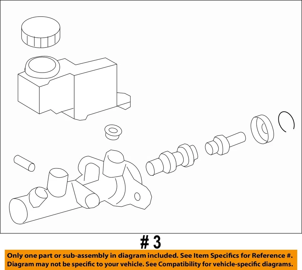 Cilindro maestro de freno usado se adapta a: Subaru Tribeca 2007 grado A Foto 4 de 4