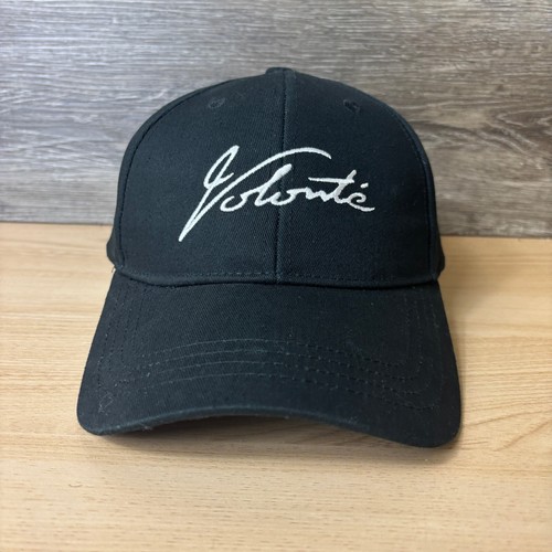 Volonte Hat Cap Snap Back Black Script Logo Adjustable