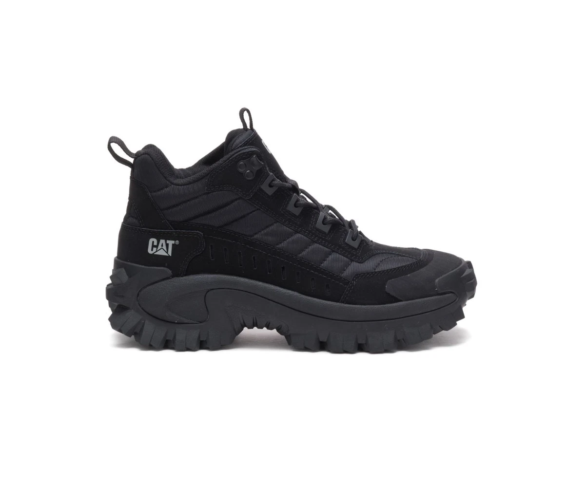 Cat footwear intruder top triple black trainers