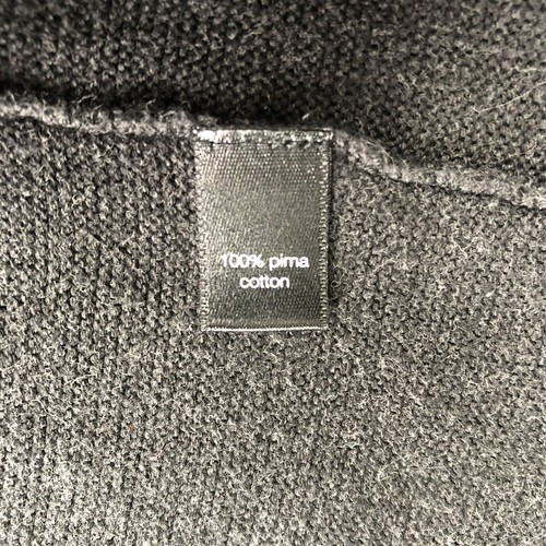 Peruvian Connection Sweater Womens XL Pima Cotton Scoop Neck Gray Boxy - Picture 5 of 13