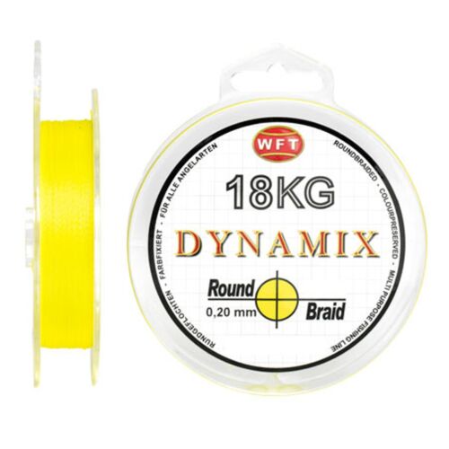 (0,08€/1m) WFT KG Dynamix Round Yellow 300m 0,16 Geflochtene Angelschnur - Bild 1 von 1