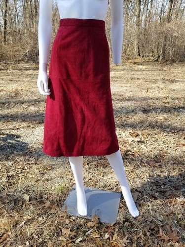 Vintage 40-50s New England sportswear deer suede Cape & Skirt Set W32-33" New - Picture 9 of 10