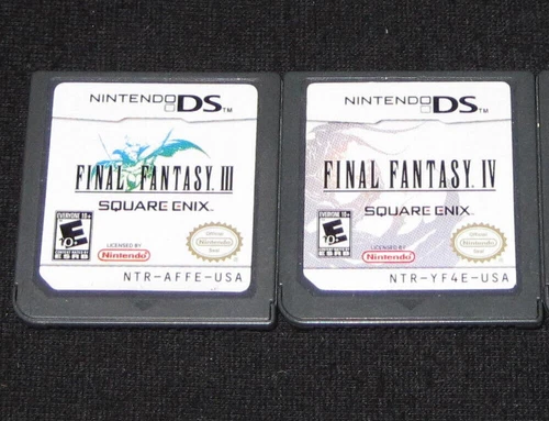 Final Fantasy III & IV (Nintendo DS) Lot of 2, Authentic