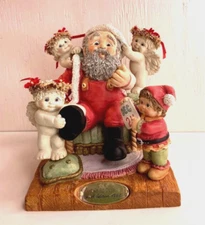 Dreamsicles Santa Christmas Eve "TIME TO DASH" 10184 Kristin Signed 1997~6th Ed