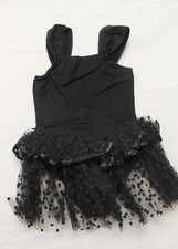 Arshiner Girl's Leotard Sparkle Heart Tutu Ballet Dress EJ2 Black Size 14 NWT