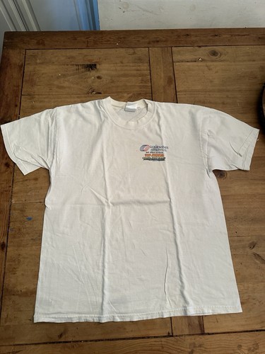 Vtg Golden State Utility Co. Fish On Fishing Trip Funny T-Shirt White XL - Picture 2 of 6
