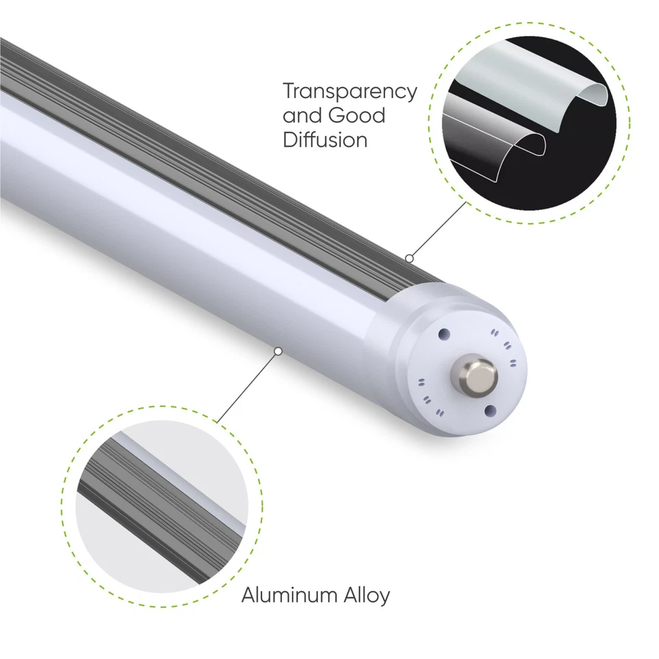 2 ft. T12 Single Pin FA8 LED Type A Plug & Play Replacement for 21W F24T12 - Image 4 of 4