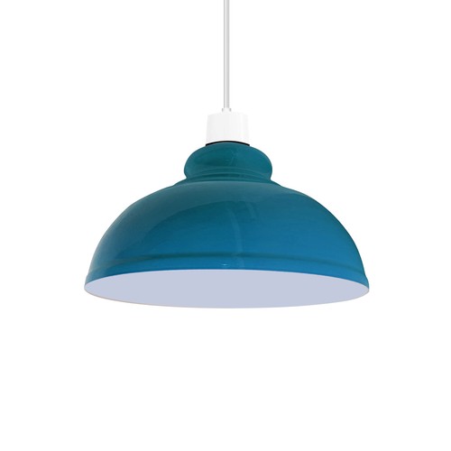 Industrial Metal Ceiling Pendant Light Shade Easy Fit Lampshade Kitchen LED Bulb - Picture 23 of 52
