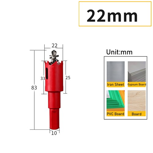 Bi metal Hole Saw 20mm-200mm Drill Bit Arbor Pilot Hole Saw Metal Wood Plastic - Picture 8 of 51