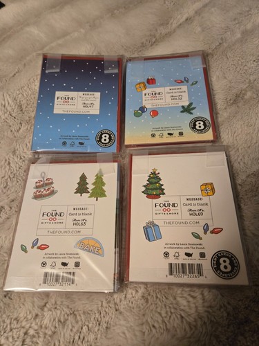 THE FOUND LAURA SZUMOWSKI 8 X-MAS CARD BOX ARIANA GRANDE HAVE A GRANDE HOLIDAY - Picture 2 of 6