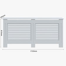 Horizontal Radiator Flat Panel Anthracite White Modern Central Heating Rad 600