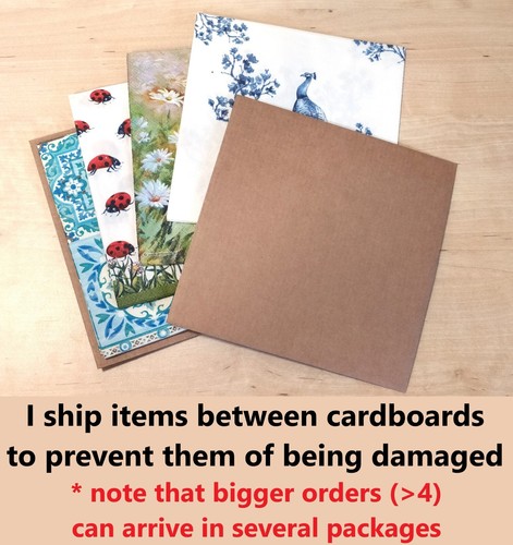 R668# 3 servilletas de papel individuales para decoupage margarita blanca patrón Forget Me Not - Imagen 9 de 10