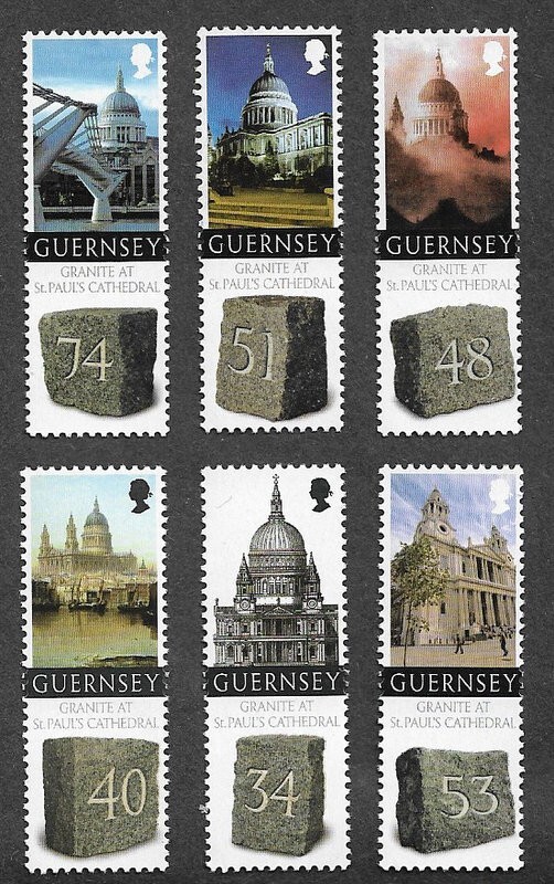 GUERNSEY ST.PAULS CATHEDRAL ARCHITECTURE SET MNH eBay