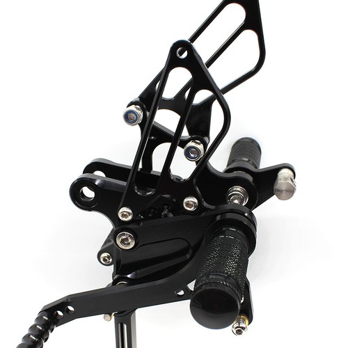 FXCNC CNC Rearsets Footpegs Footrest For Kawasaki NINJA ZX6R 2009-2020 19 Balck - Picture 7 of 13