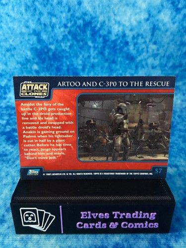 Star Wars: Attack of the Clones UK SINGLE Non-Sport Trading Card by Topps 2002 - Picture 96 of 176