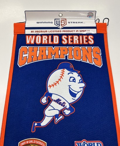 New York Mets MLB World Series Champions Winning Streak Embroidered Banner!!! - Picture 3 of 6